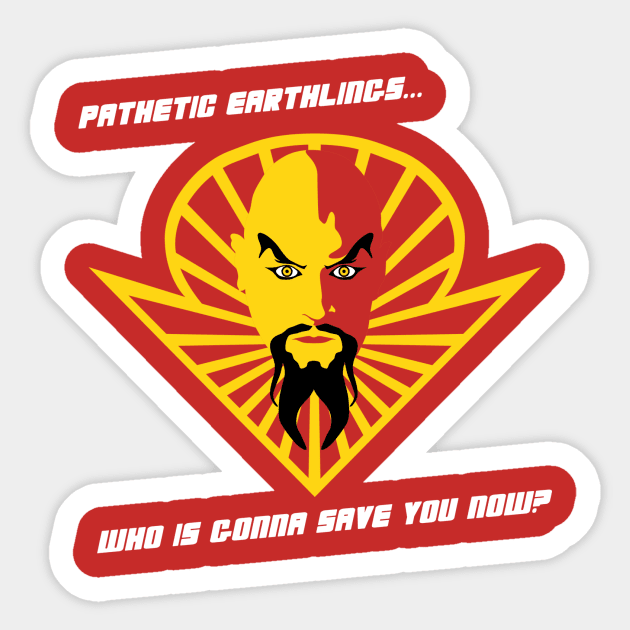 Ming The Merciless Sticker by dutyfreak